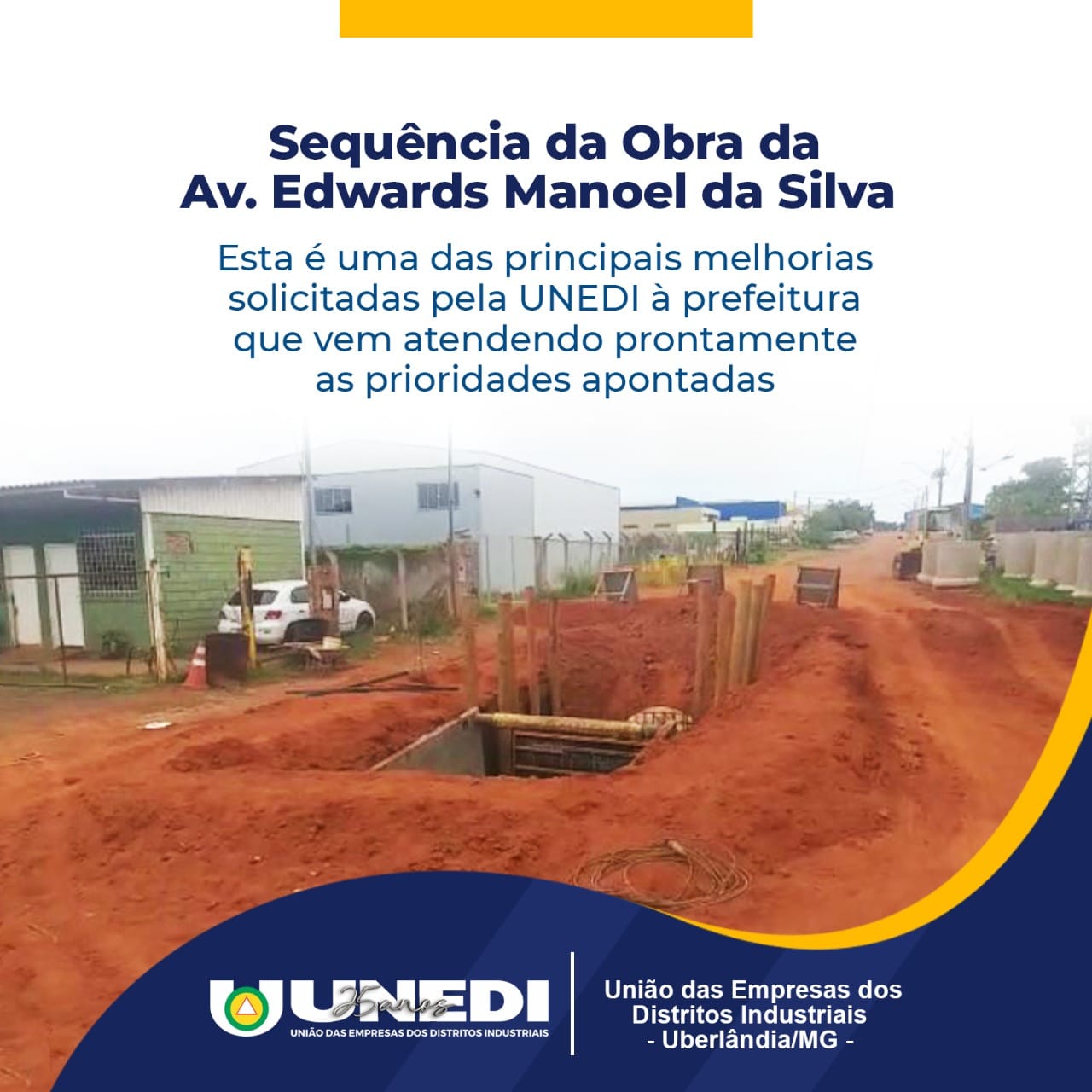 Read more about the article Sequência da Obra da Av. Edwards Manoel da Silva