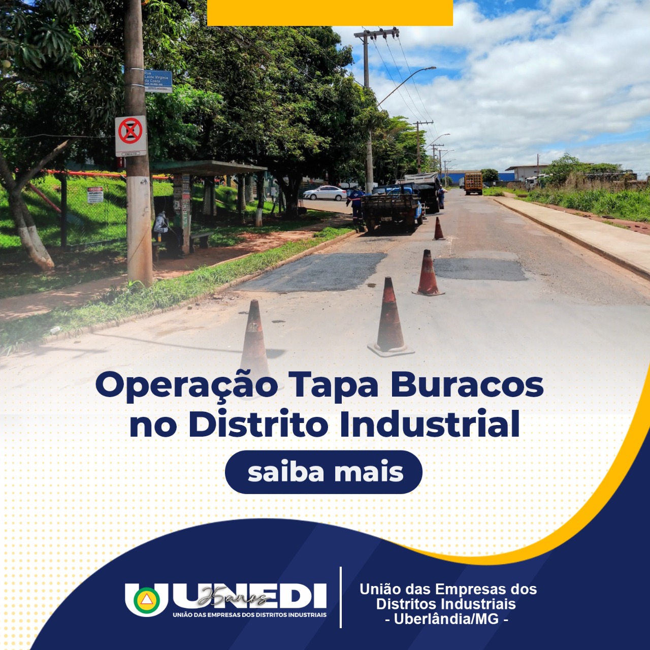 Read more about the article Operação Tapa Buracos no Distrito Industrial